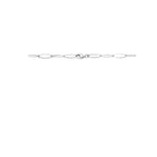 collier anker 6 mm 45 cm zilver gerhodineerd