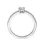 Ring Zirkonia Silber rhodiniert