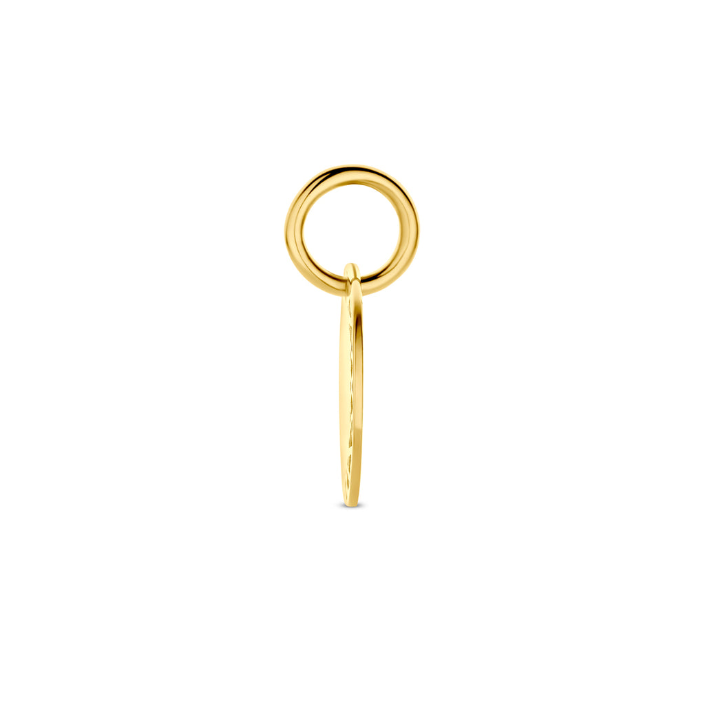 Gravuranhänger 15 mm 14K Gelbgold