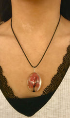 Hanger van kunsthars Bloem rood