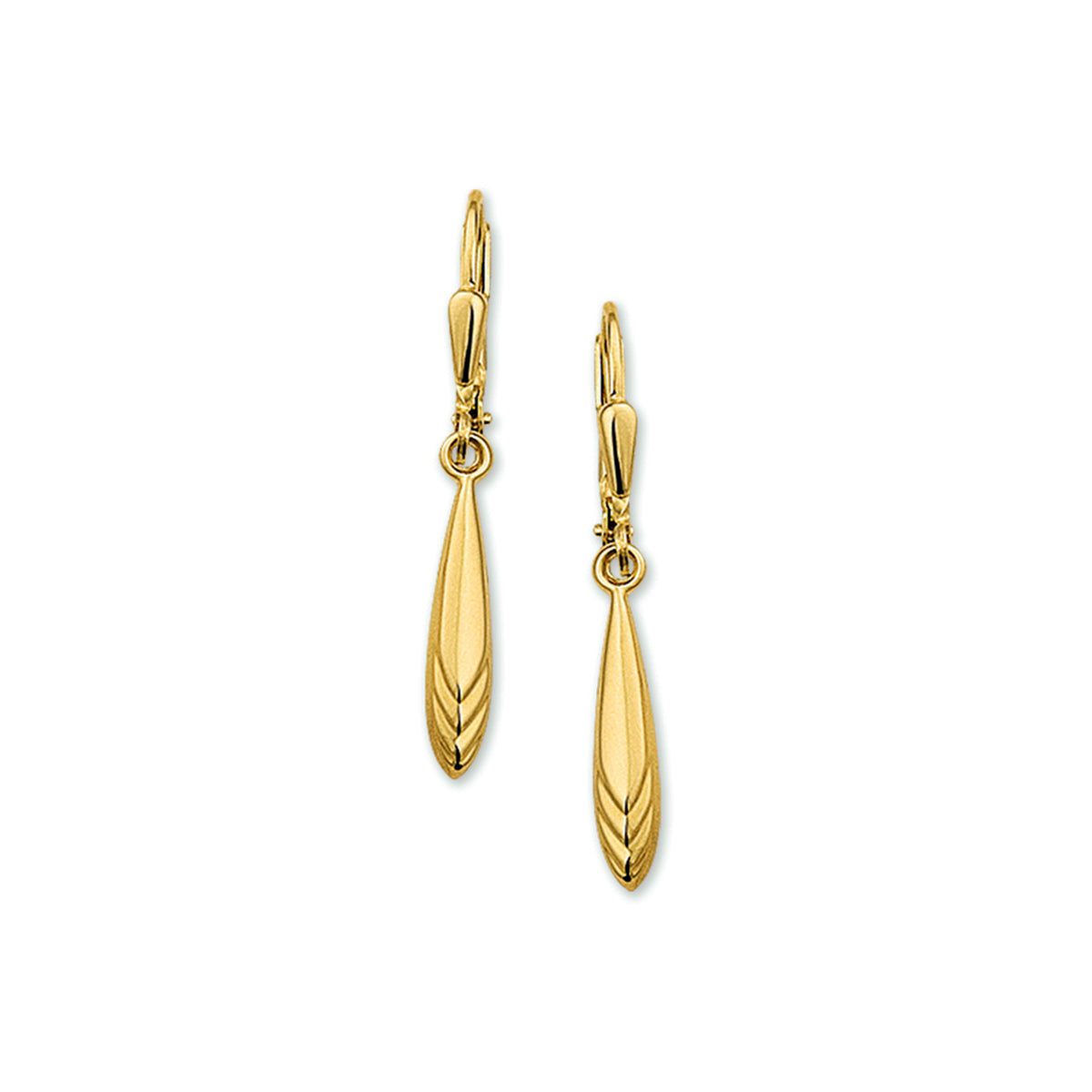Oorhangers brisur haak 14k geelgoud