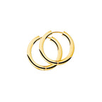 Oorringen 3,0 mm ronde buis 14k geelgoud