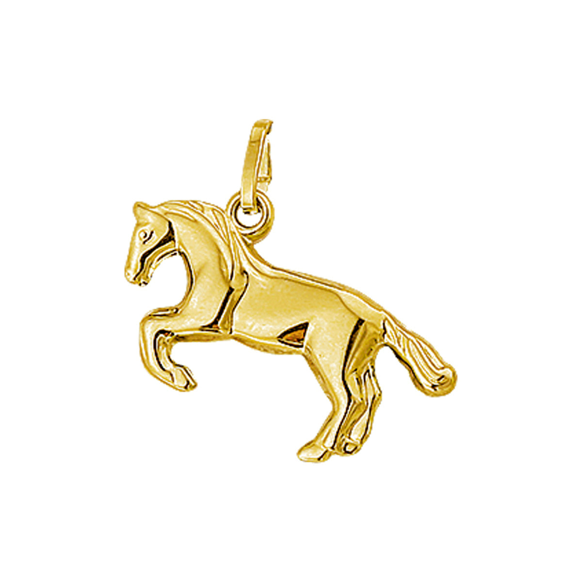Hanger paard 14k geelgoud