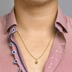 Hanger voetbal 14k geelgoud