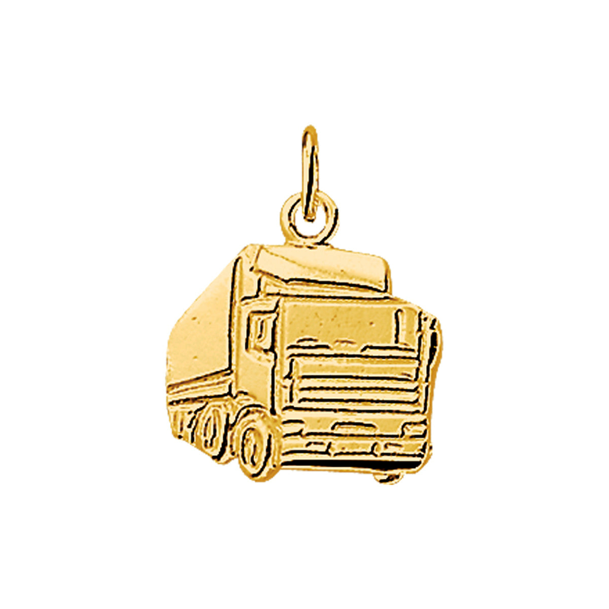 Hanger vrachtwagen 14k geelgoud