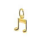 Hanger muzieknoot 14k geelgoud