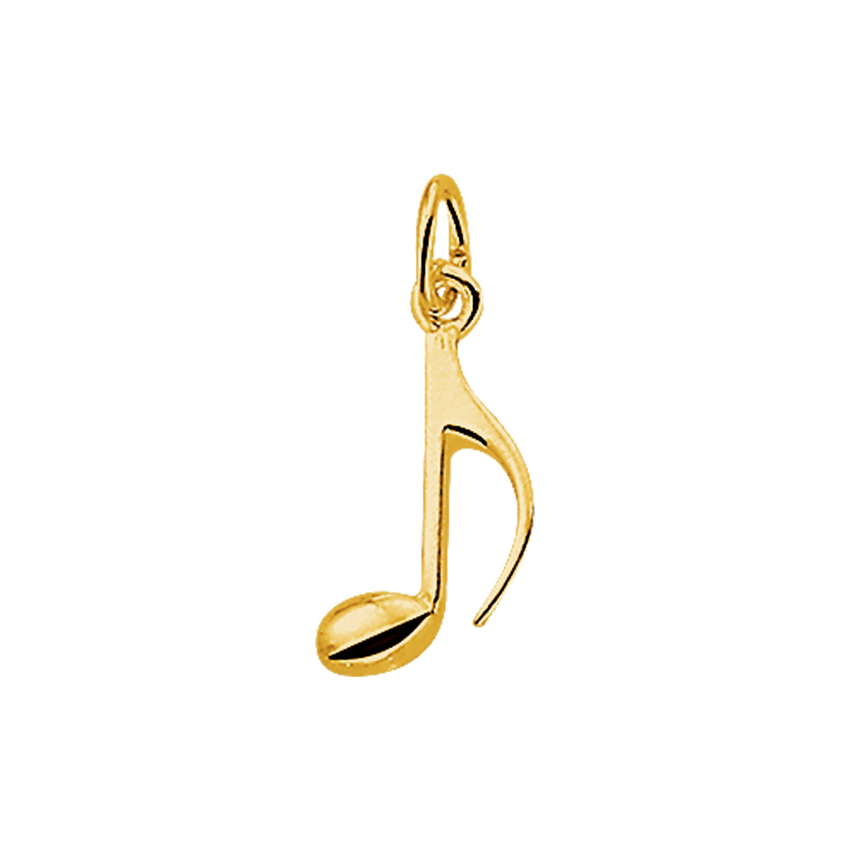 Hanger muzieknoot 14k geelgoud