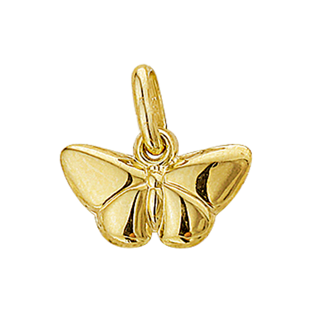 Hanger vlinder 14k geelgoud