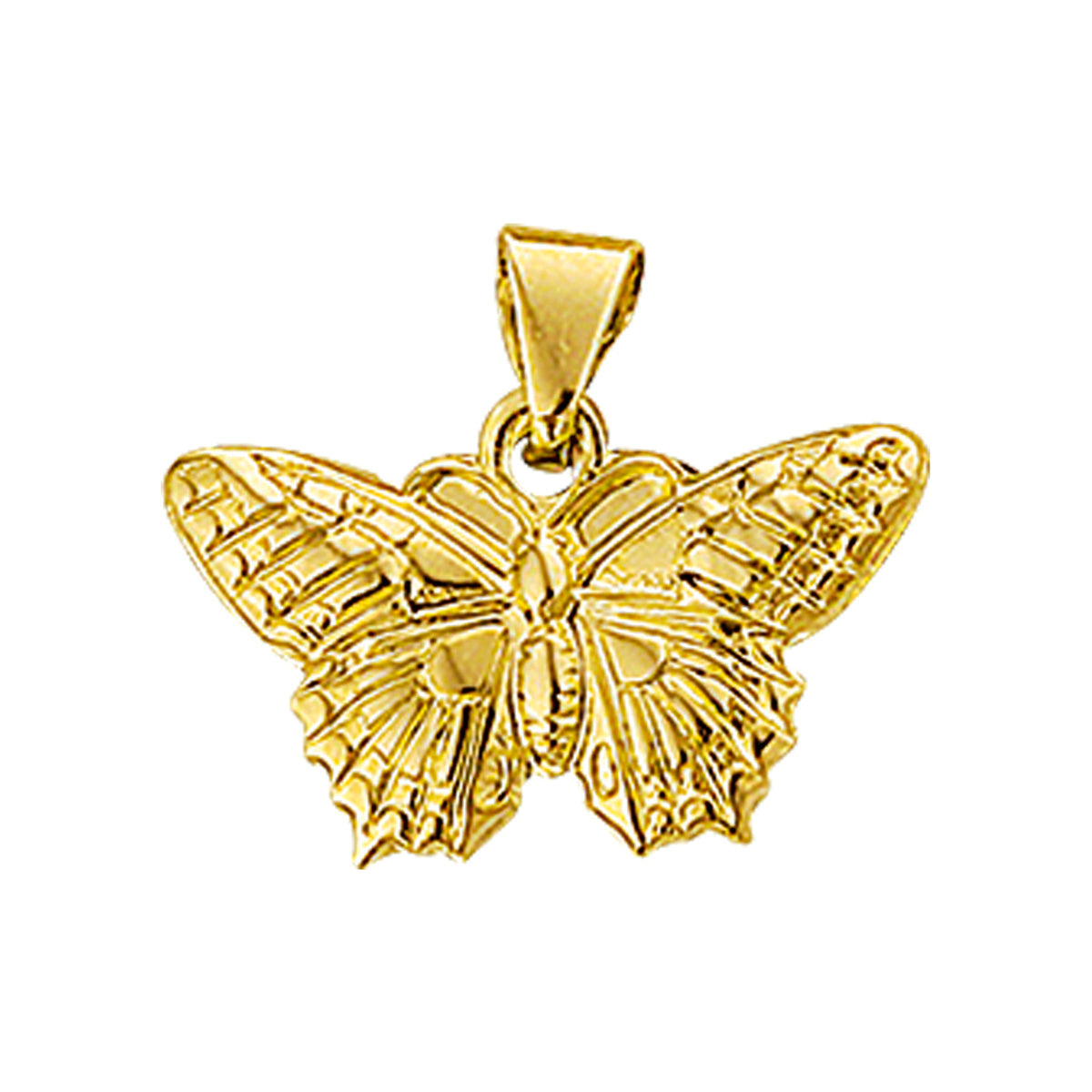 Hanger vlinder 14k geelgoud