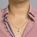 Hanger anker 14k geelgoud