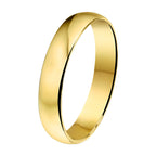 Ring a404 - 4 mm - zonder steen 14k geelgoud
