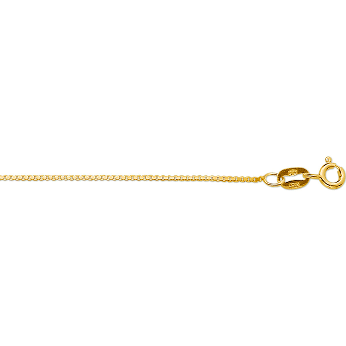 Collier venetiaans 0,7 mm 14k geelgoud