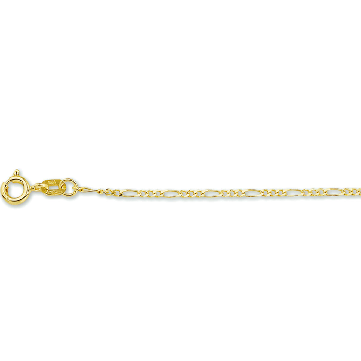 Collier figaro 1,6 mm 14k geelgoud