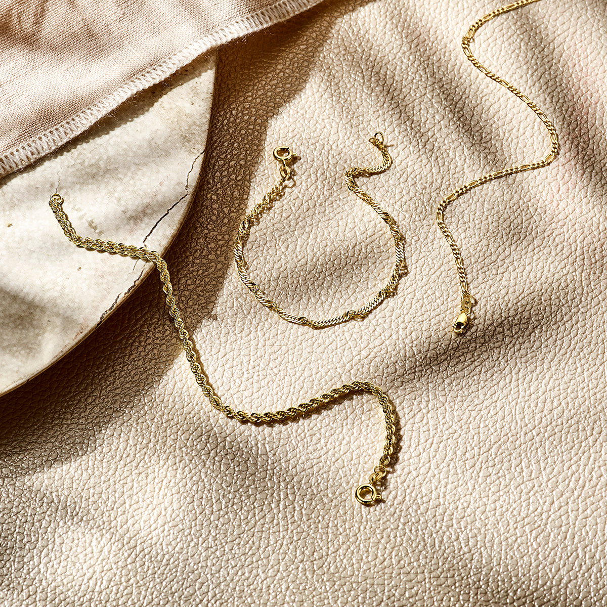 Armband figaro 1,8 mm 14k geelgoud