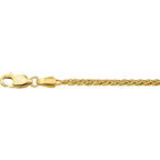 Armband vossestaart 2,1 mm 14k geelgoud