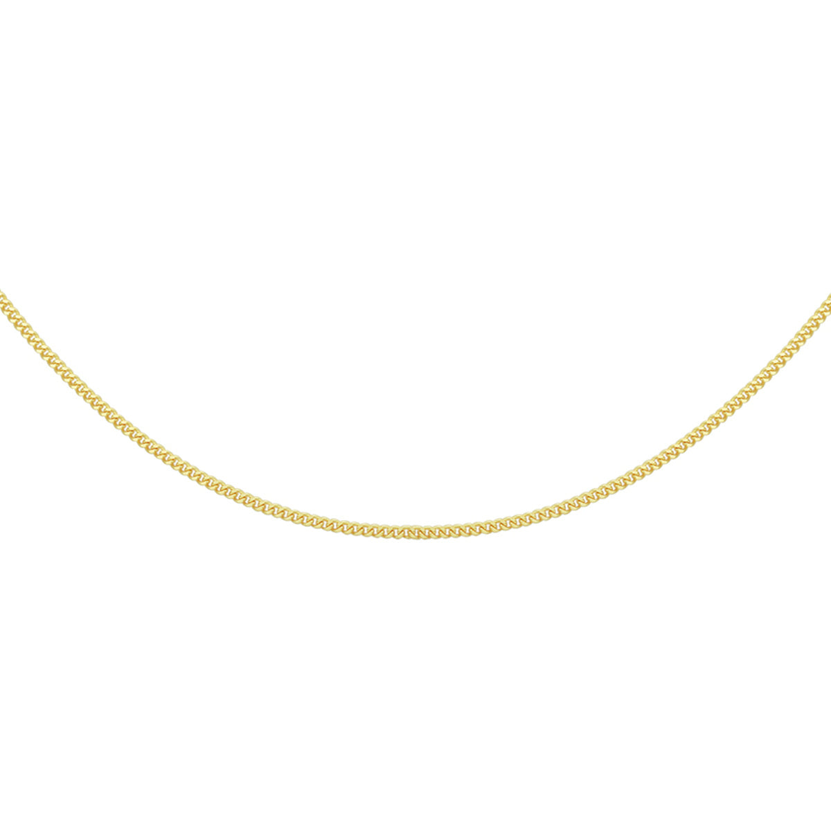 Collier gourmette 4-zijdes geslepen 1,2 mm 14k geelgoud