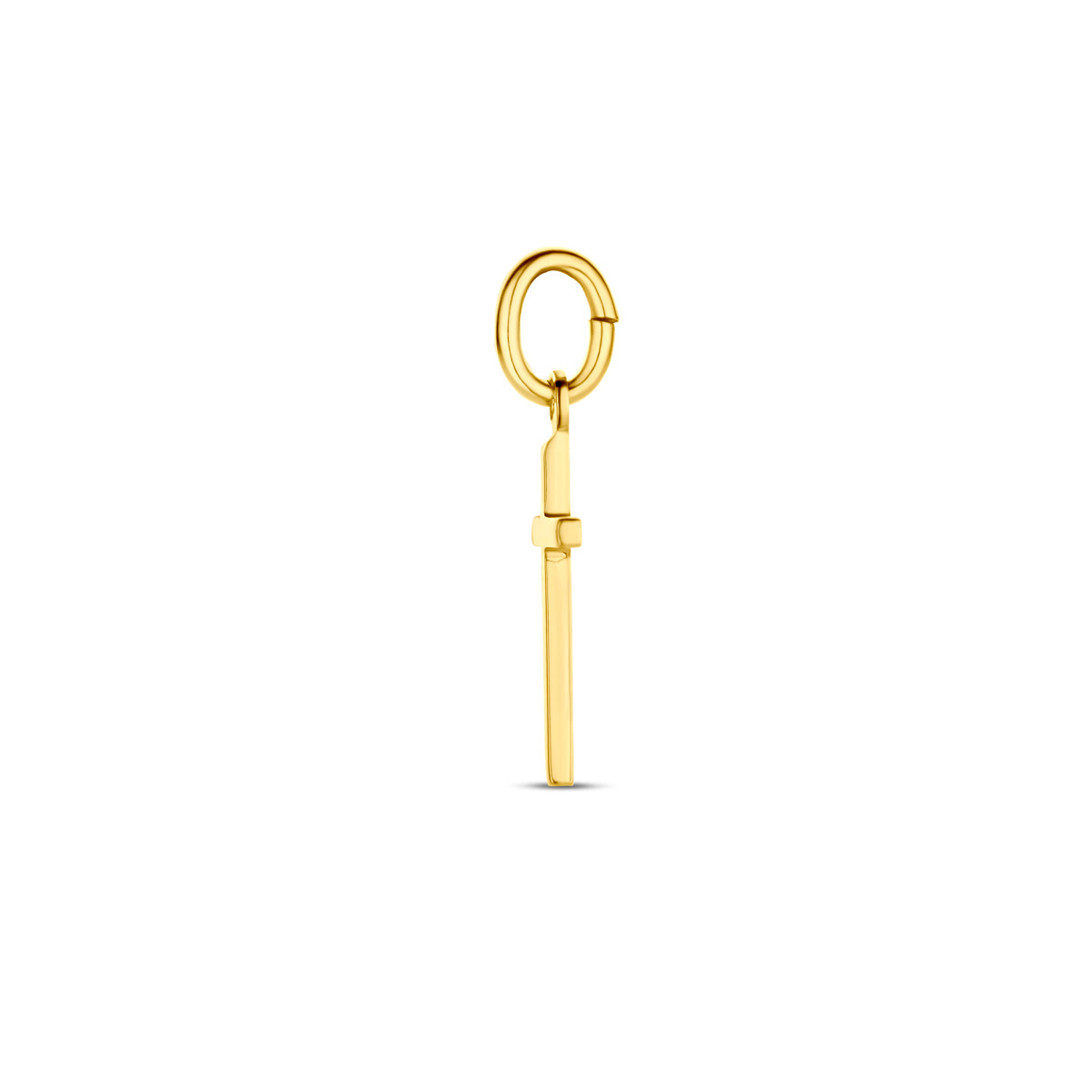 Hanger kruis 14k geelgoud