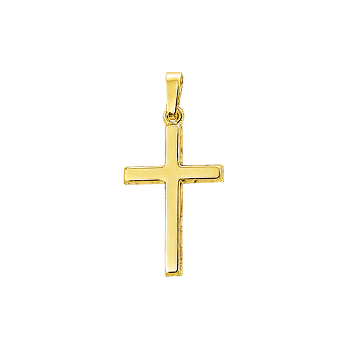 Hanger kruis 14k geelgoud