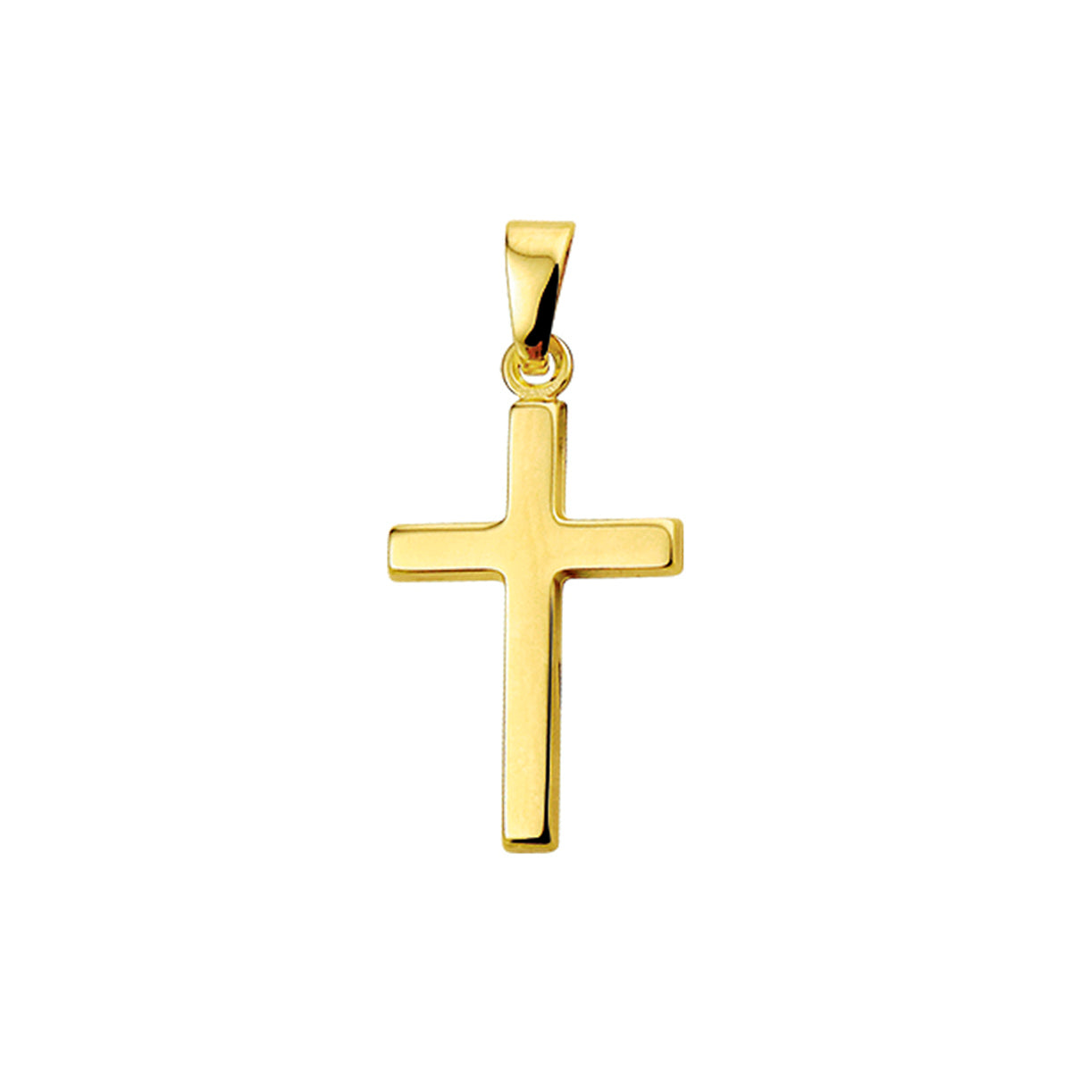 Hanger kruis 14k geelgoud