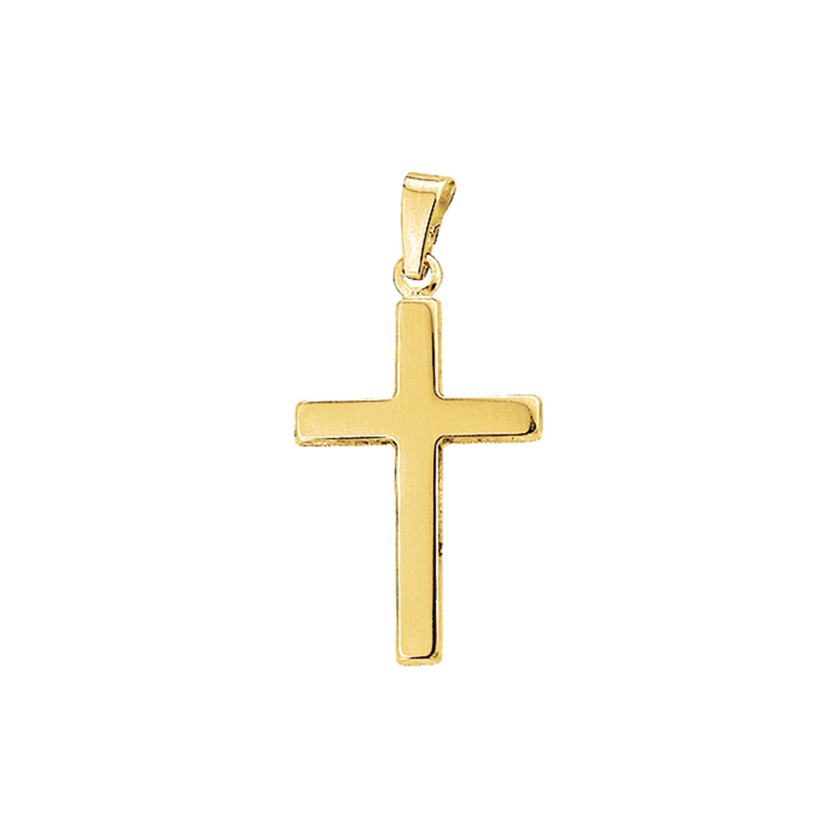 Hanger kruis 14k geelgoud