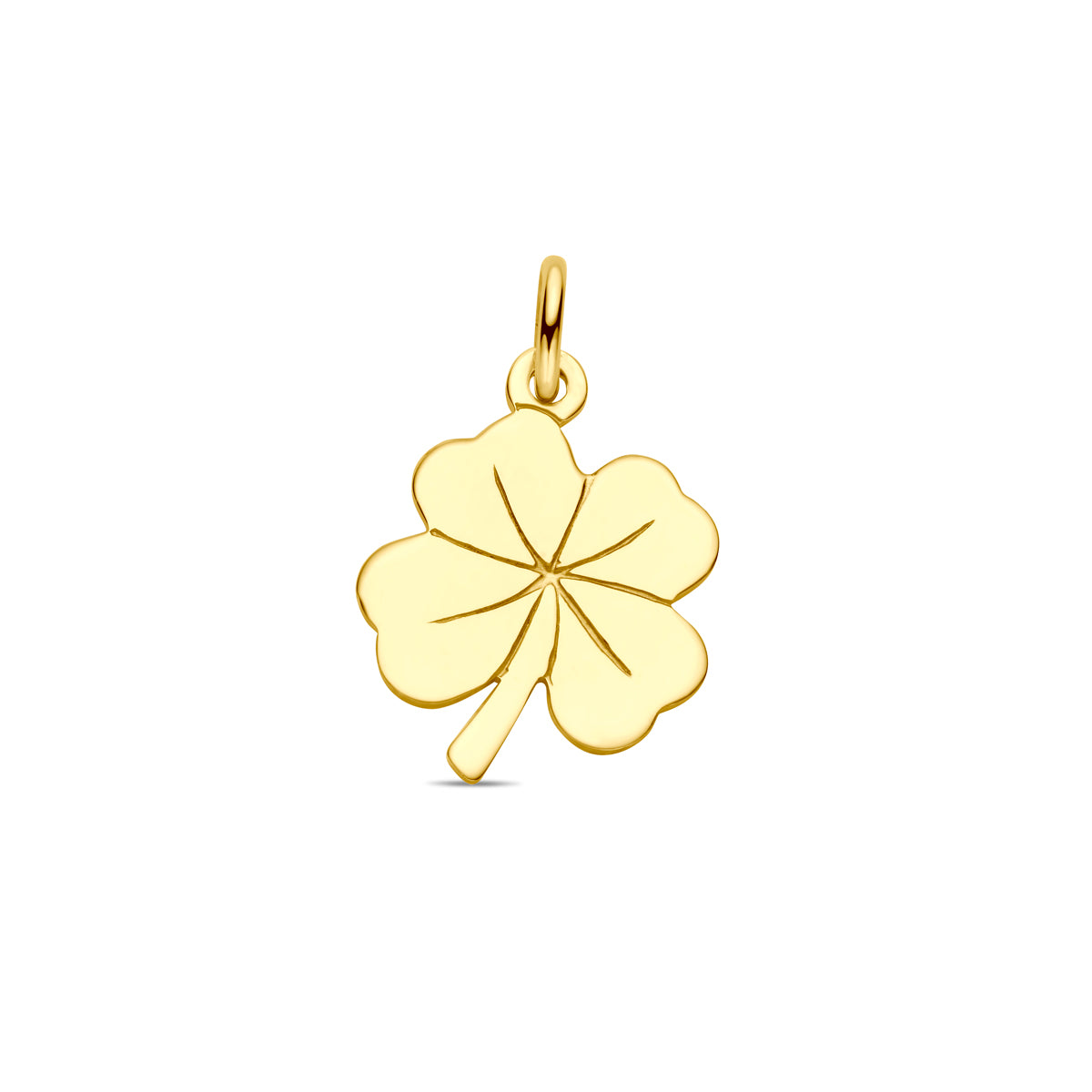 Hanger klaver 14k geelgoud