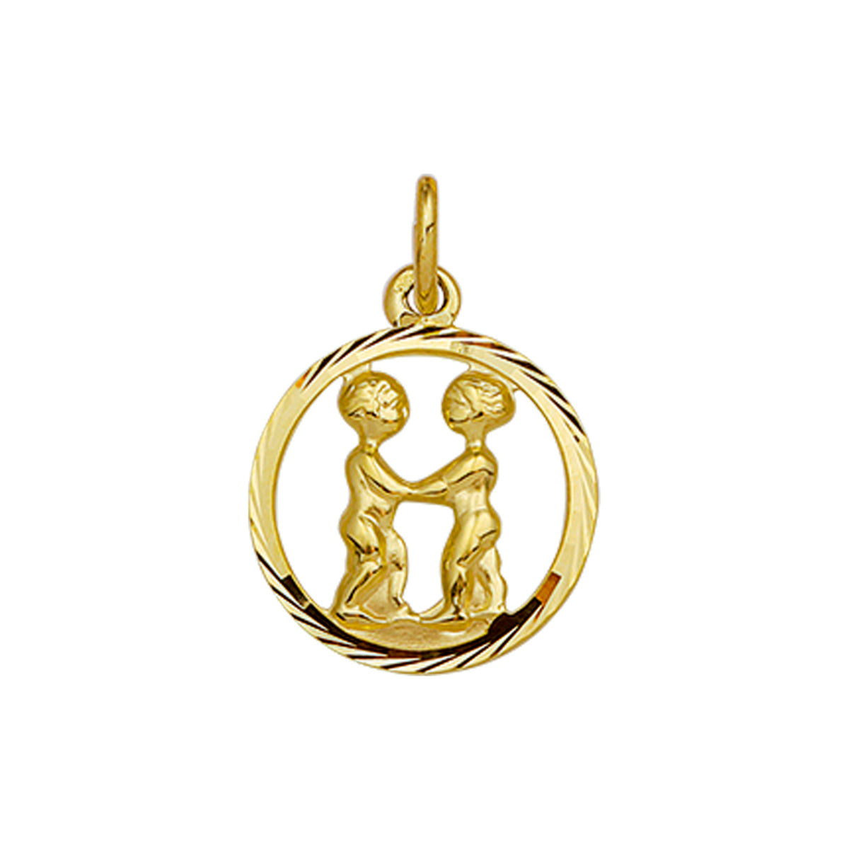 Hanger sterrenbeeld gediamanteerd 14k geelgoud