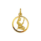 Hanger sterrenbeeld gediamanteerd 14k geelgoud