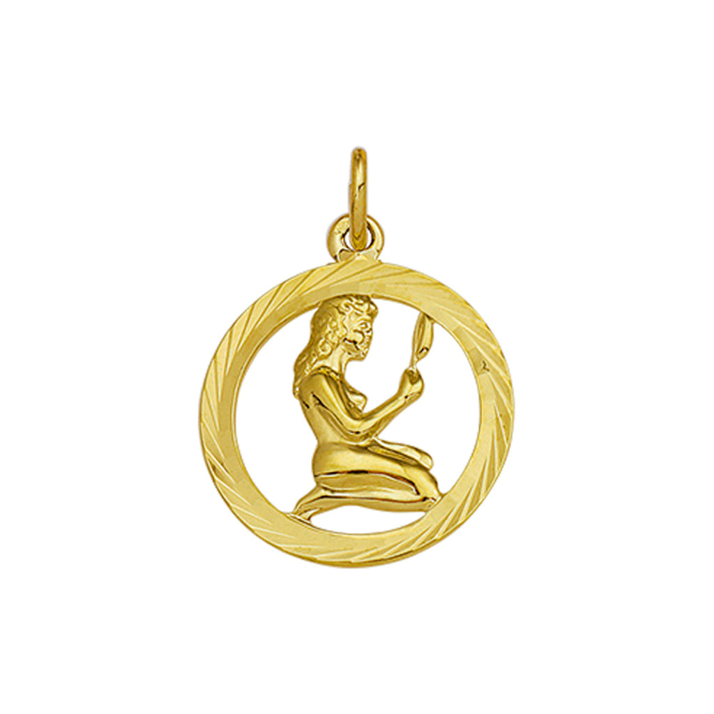 Hanger sterrenbeeld gediamanteerd 14k geelgoud