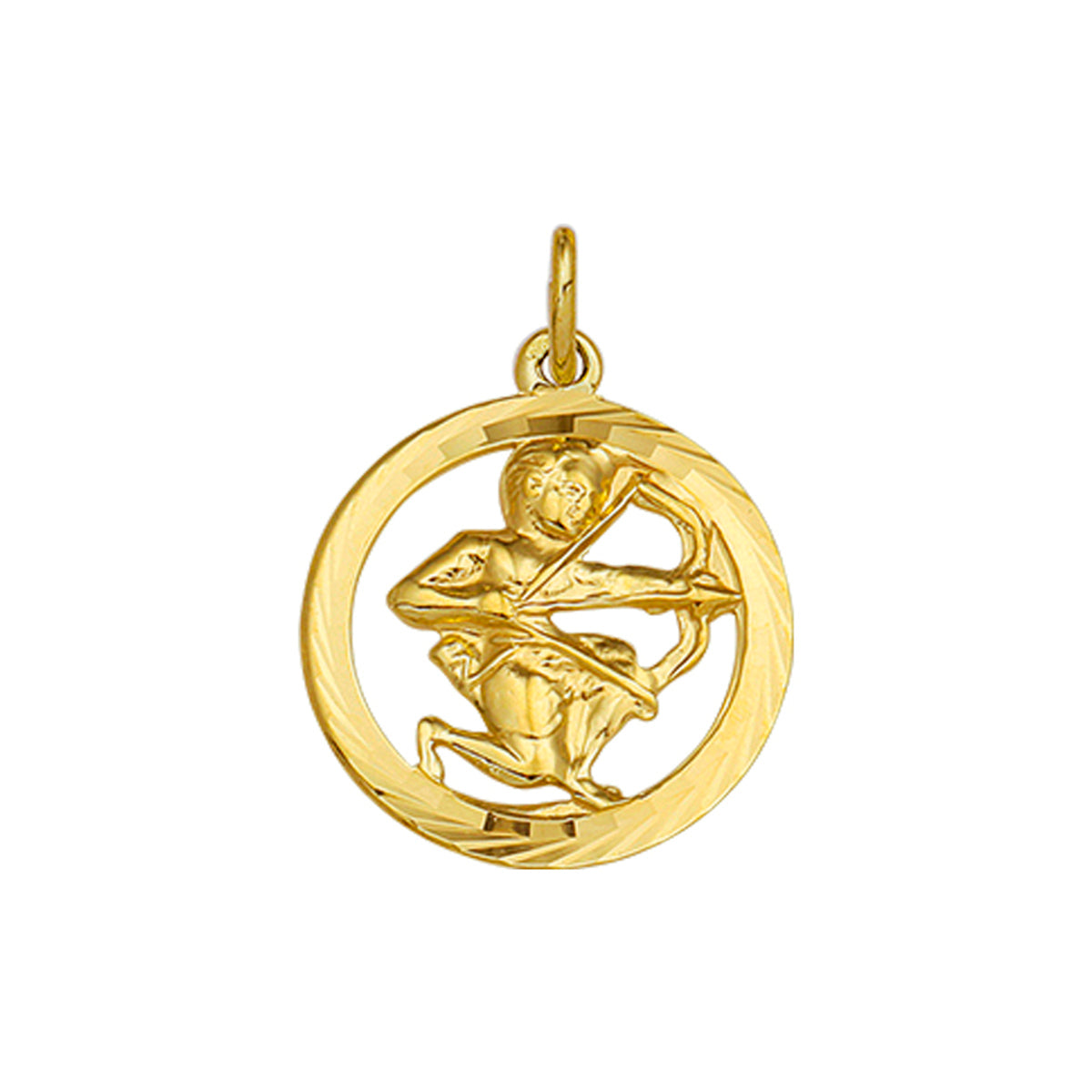 Hanger sterrenbeeld gediamanteerd 14k geelgoud