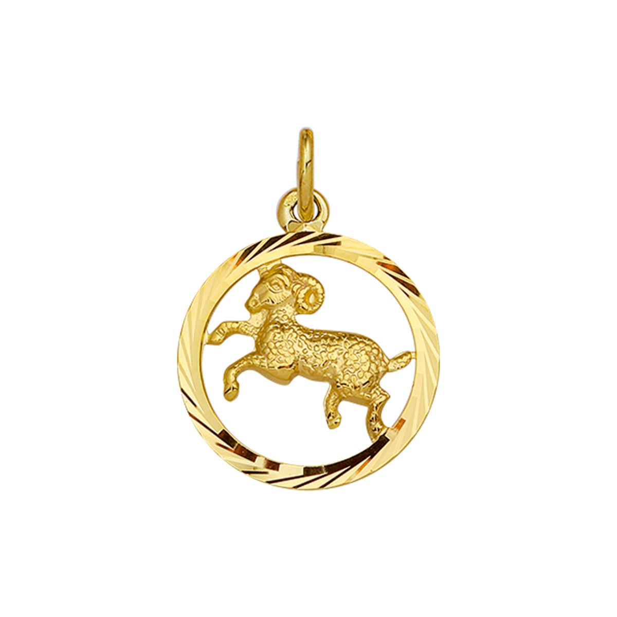 Hanger sterrenbeeld gediamanteerd 14k geelgoud