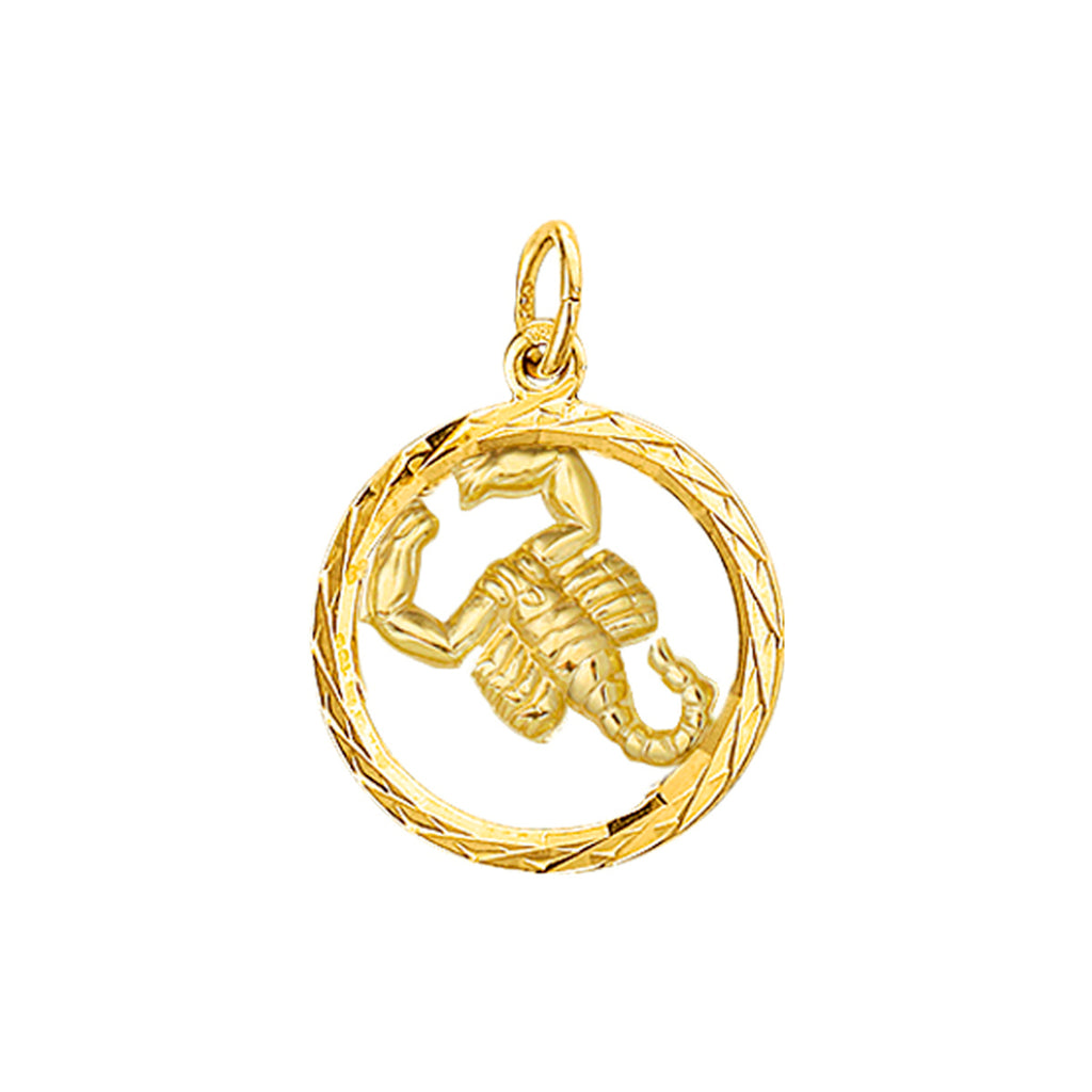 Hanger sterrenbeeld gediamanteerd 14k geelgoud