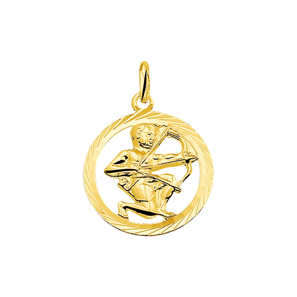 Hanger sterrenbeeld gediamanteerd 14k geelgoud