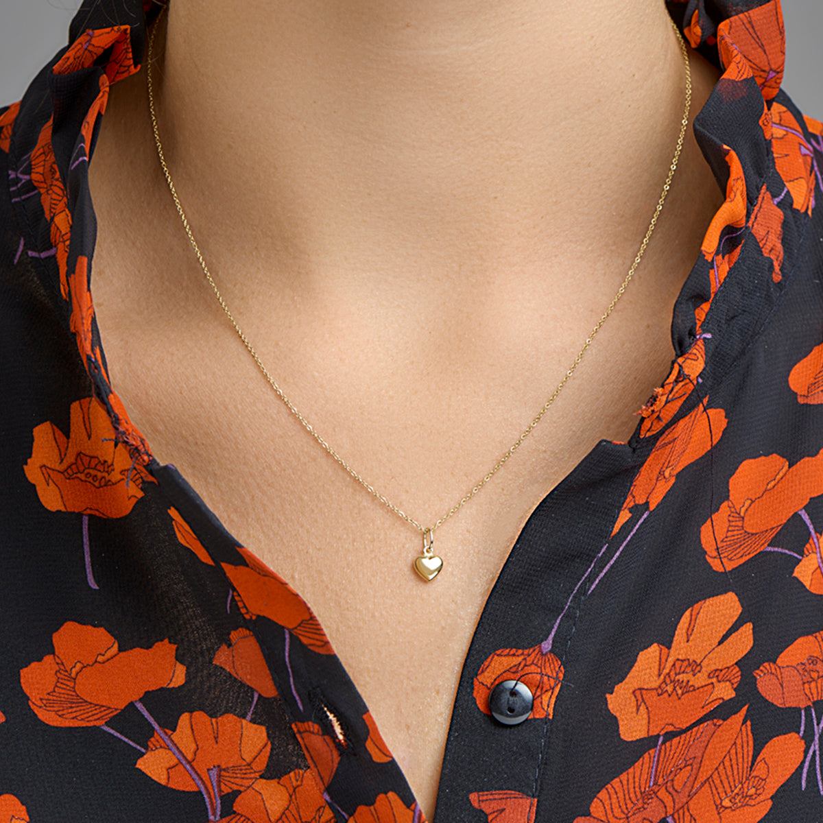 Hanger hart 14k geelgoud