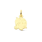 Hanger meisje 15 x 11 mm 14k geelgoud