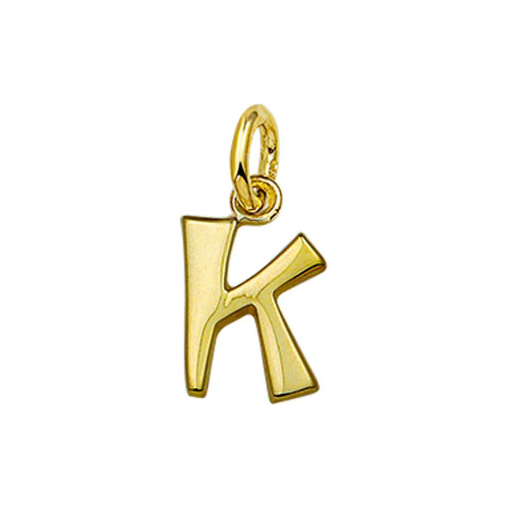 Hanger letter 14k geelgoud