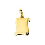 Graveerhanger perkament 14k geelgoud