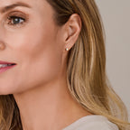 Oorknoppen half-bol 14k geelgoud