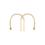 Doortrekoorbellen 14k geelgoud
