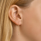 Doortrekoorbellen 14k geelgoud