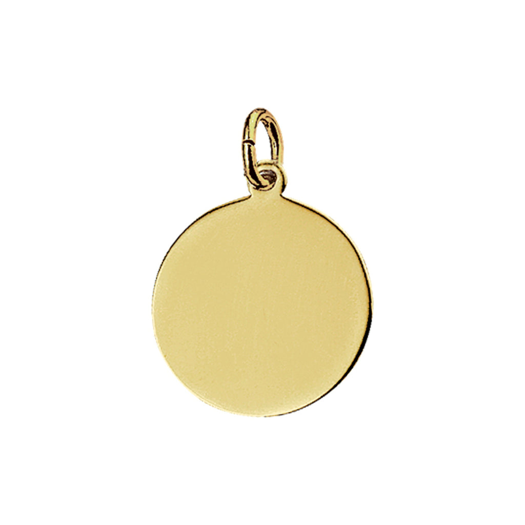 Graveerhanger 14k geelgoud