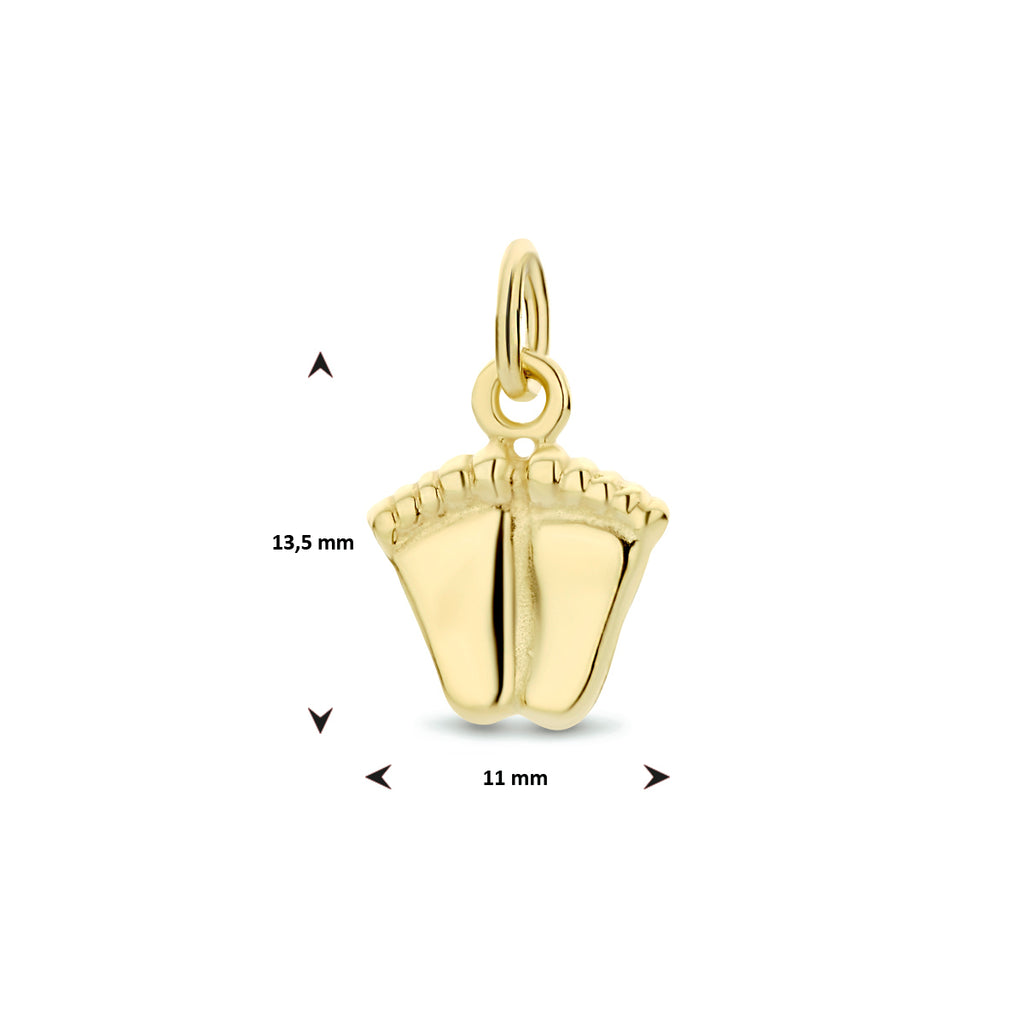 Hanger voeten 14k geelgoud