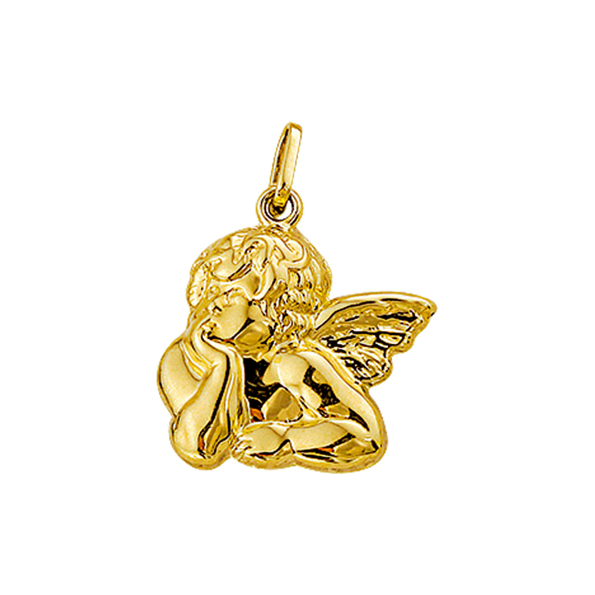 Hanger engel 14k geelgoud