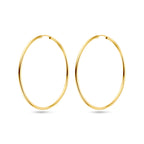 Oorringen 1,8 mm ronde buis 14k geelgoud