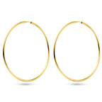 Oorringen 1,8 mm ronde buis 14k geelgoud