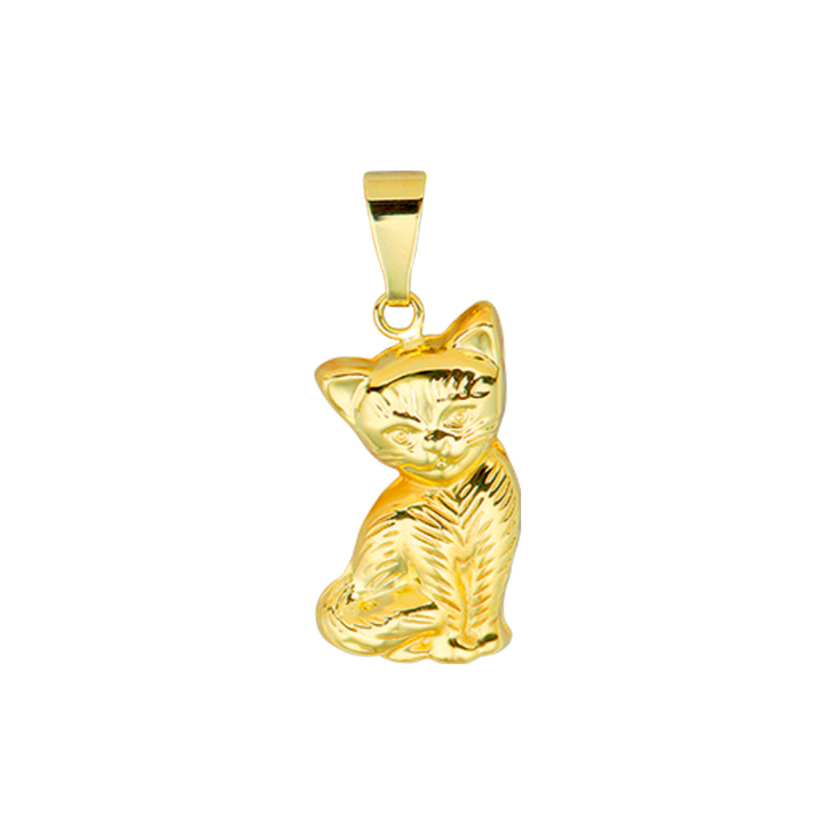Hanger poes 14k geelgoud