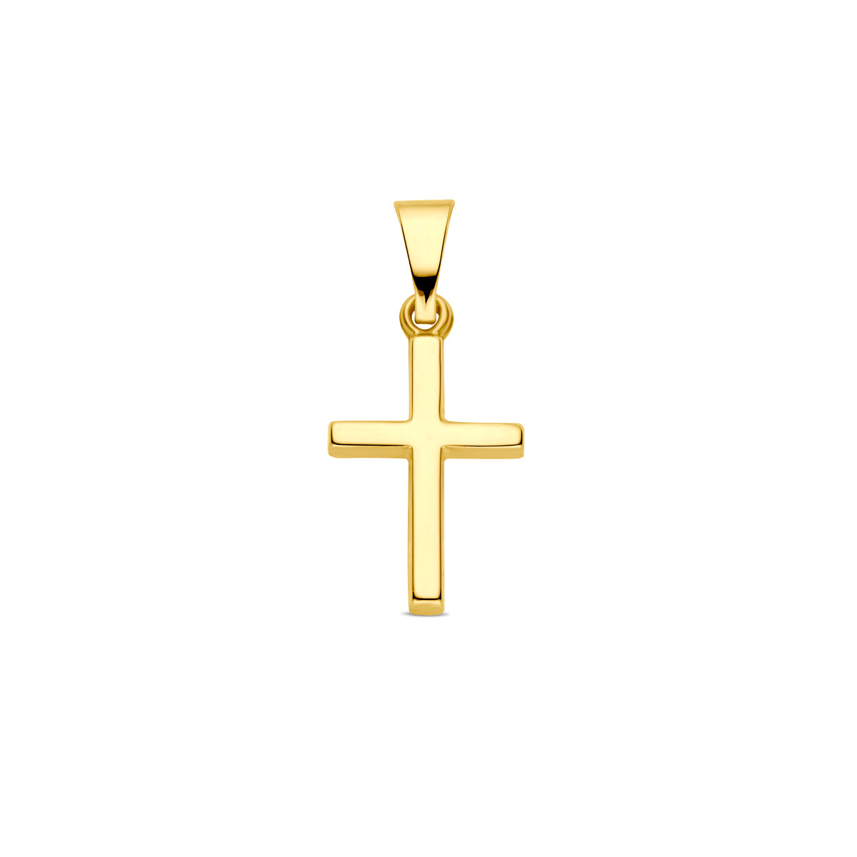Hanger kruis 14k geelgoud