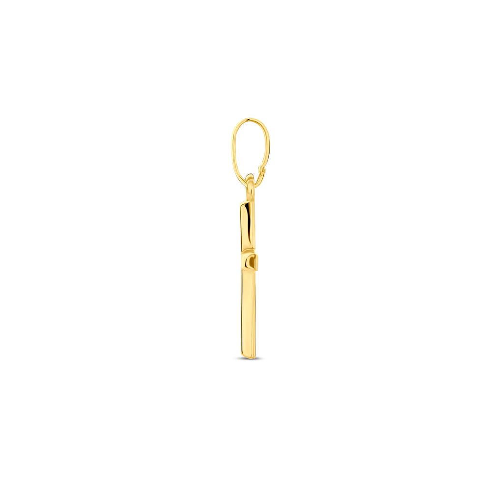 Hanger kruis 14k geelgoud