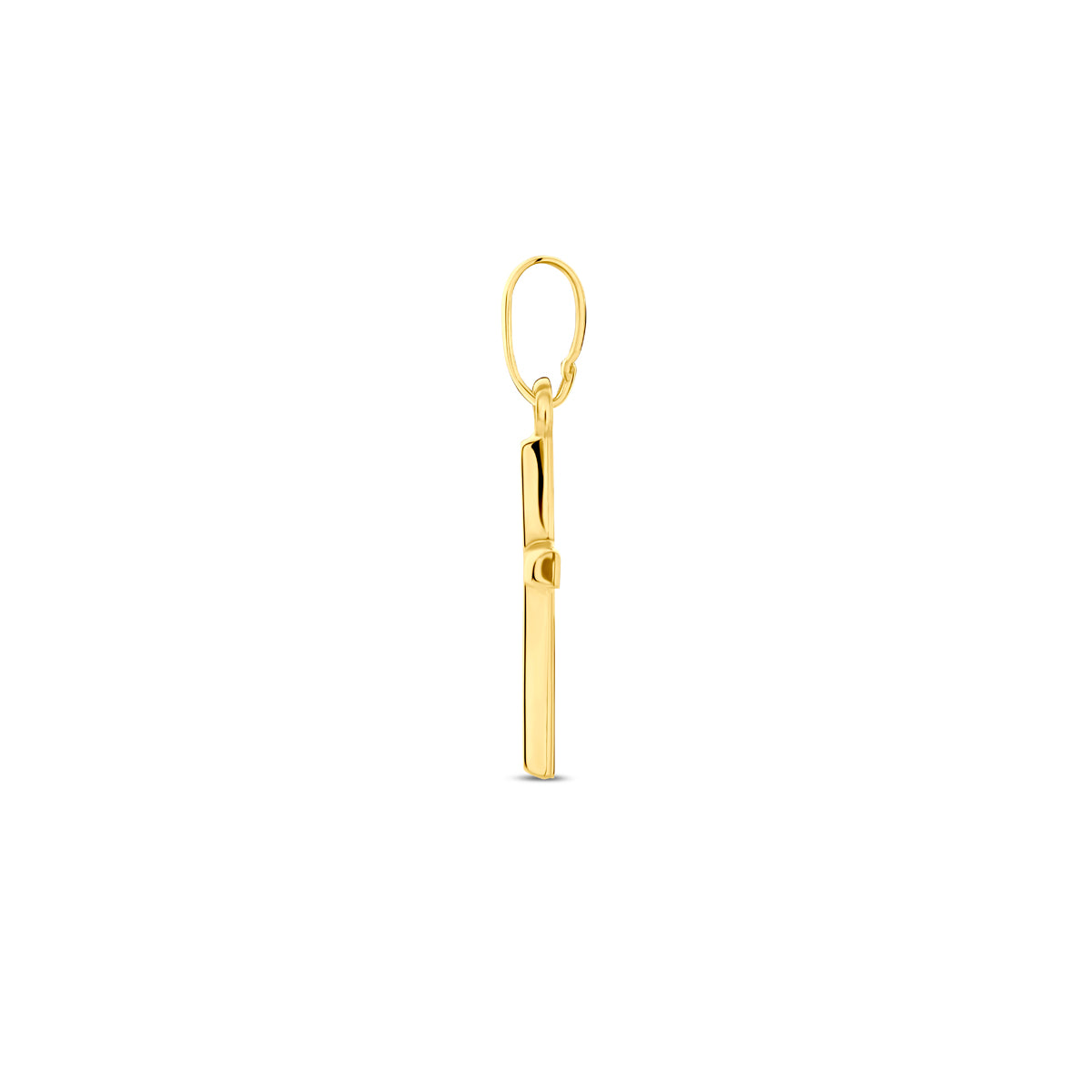Hanger kruis 14k geelgoud