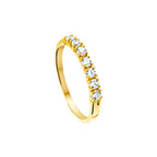 Ring zirkonia 14k geelgoud
