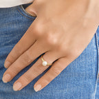 Ring parel 14k geelgoud